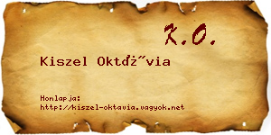 Kiszel Oktávia névjegykártya